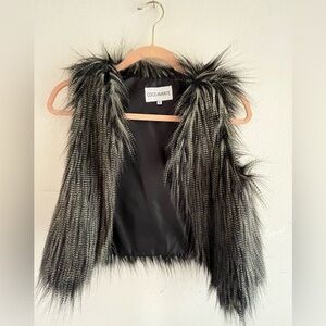 Faux fur vest